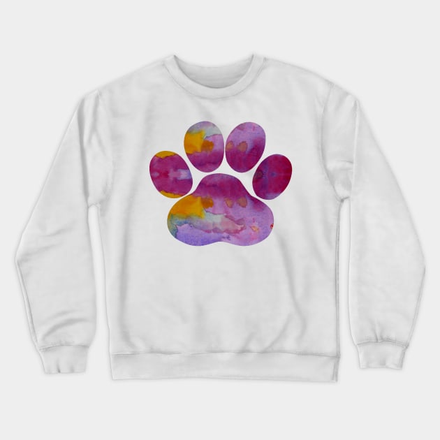 Dog Paw Crewneck Sweatshirt by BittenByErmines